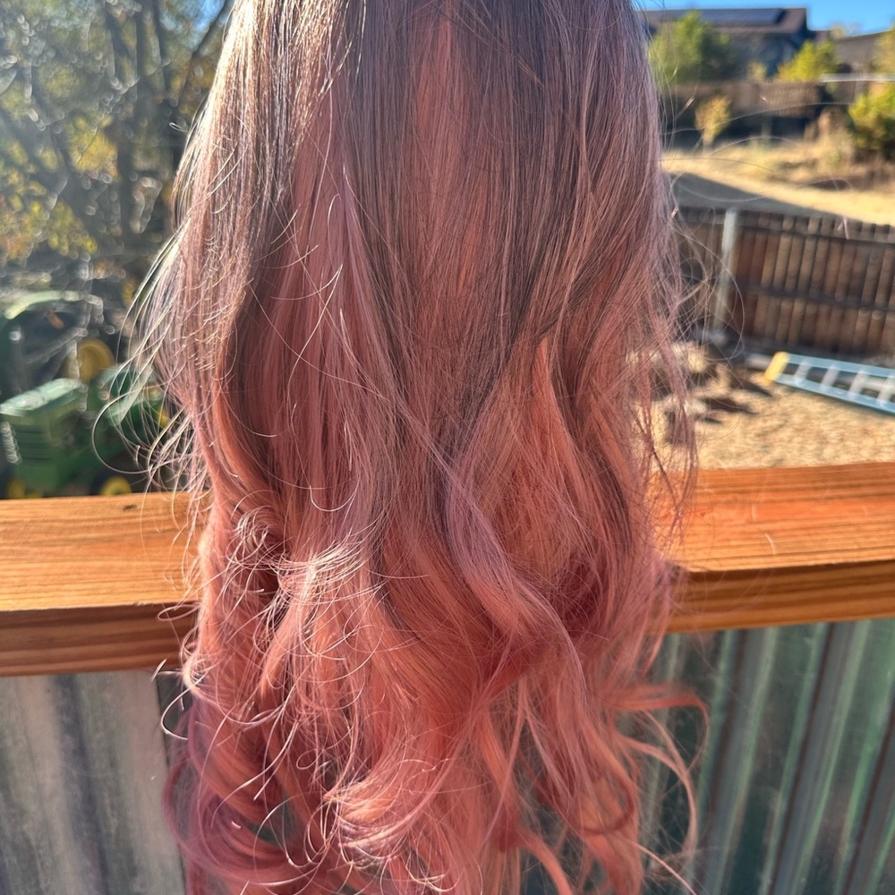 Pink Ombre Wig - Picture 3 of 4